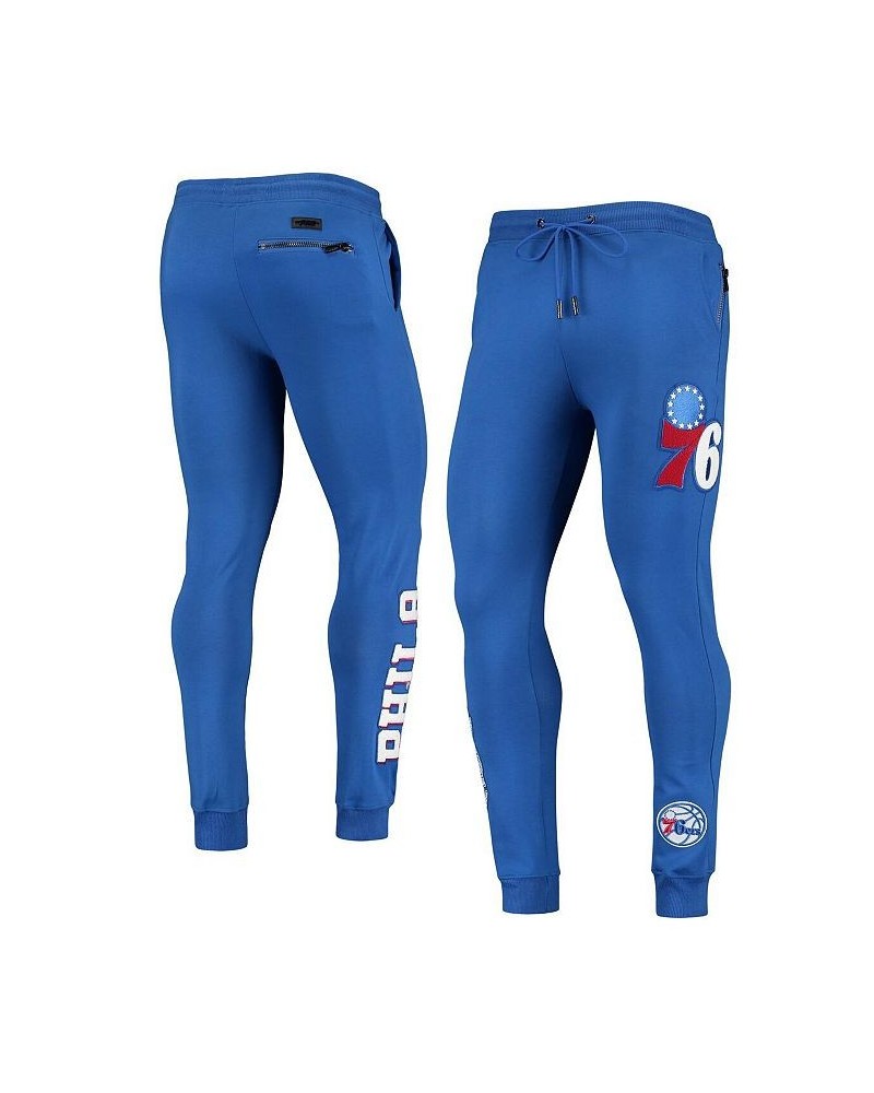 Men's Royal Philadelphia 76ers Chenille Team Jogger Pants $44.00 Pants