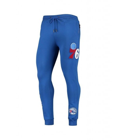 Men's Royal Philadelphia 76ers Chenille Team Jogger Pants $44.00 Pants