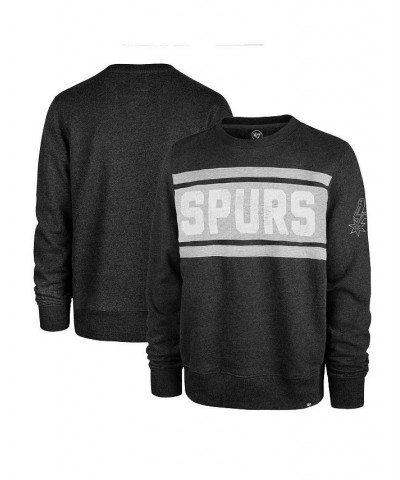 Men's Heather Black San Antonio Spurs Tribeca Emerson Pullover Sweatshirt $34.31 Sweatshirt