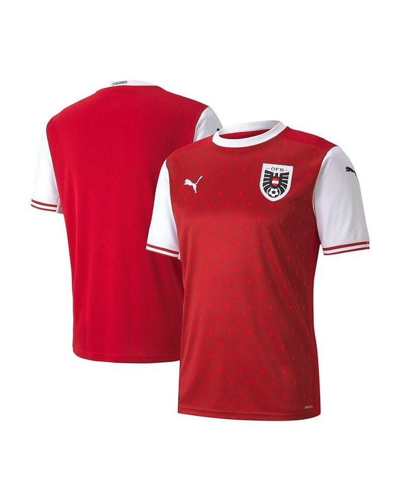 Men's Red, White Austria National Team 2020/21 Home Replica Jersey $49.00 Jersey