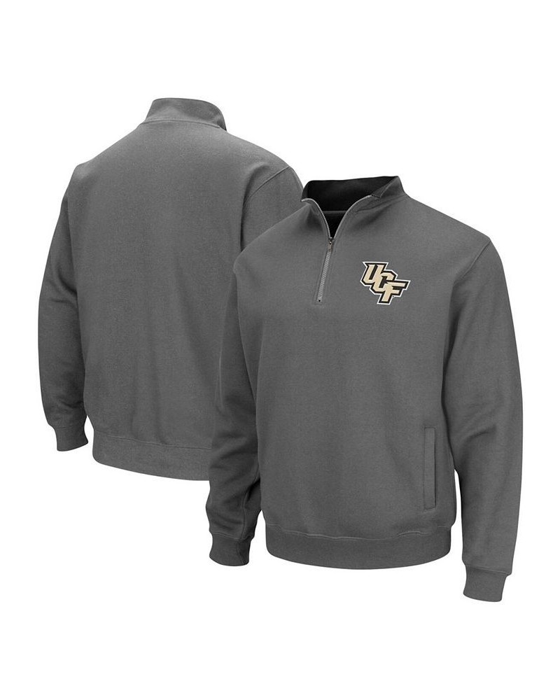 Men's Charcoal UCF Knights Tortugas Logo Quarter-Zip Pullover Jacket $31.79 Sweatshirt