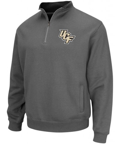 Men's Charcoal UCF Knights Tortugas Logo Quarter-Zip Pullover Jacket $31.79 Sweatshirt