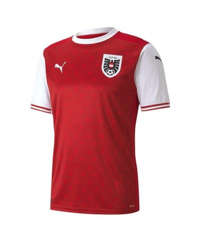 Men's Red, White Austria National Team 2020/21 Home Replica Jersey $49.00 Jersey