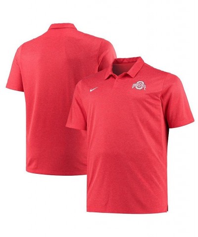 Men's Heathered Scarlet Ohio State Buckeyes Big and Tall Performance Polo Shirt $44.10 Polo Shirts