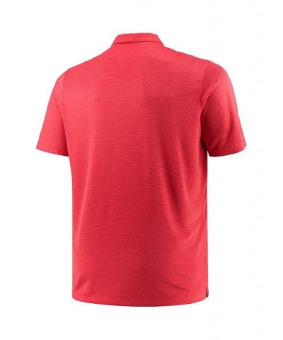 Men's Heathered Scarlet Ohio State Buckeyes Big and Tall Performance Polo Shirt $44.10 Polo Shirts