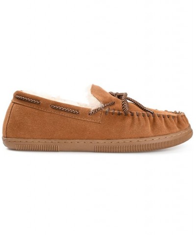 Men's Meander Moccasin Slippers Tan/Beige $46.06 Shoes