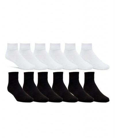 Men's 12-Pack Quarter Socks Multi $19.60 Socks