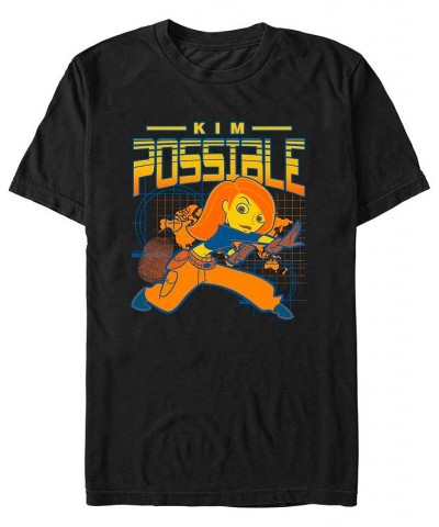 Men's Kim Possible Solo Kim Short Sleeve T-shirt Black $20.64 T-Shirts