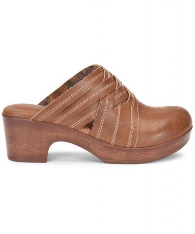 Women's Johana Comfort Clog Tan/Beige $52.25 Shoes