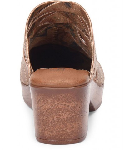 Women's Johana Comfort Clog Tan/Beige $52.25 Shoes