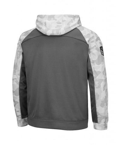 Men's Gray, Arctic Camo Wisconsin Badgers OHT Military-Inspired Appreciation Tonal Raglan Pullover Hoodie $38.40 Sweatshirt