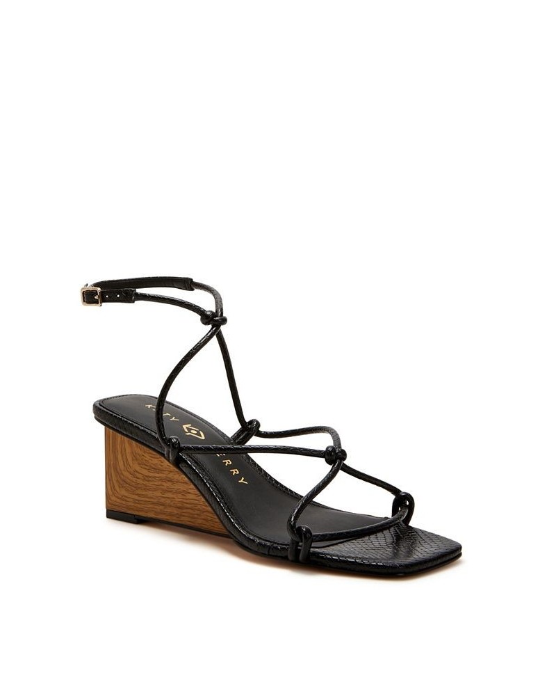 Women's The Irisia Strappy Buckle Sandals Black $58.31 Shoes