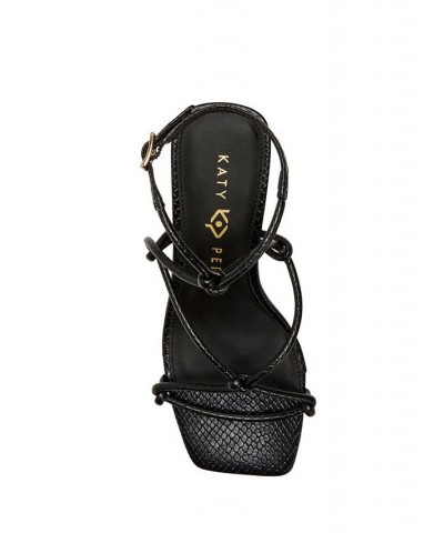 Women's The Irisia Strappy Buckle Sandals Black $58.31 Shoes