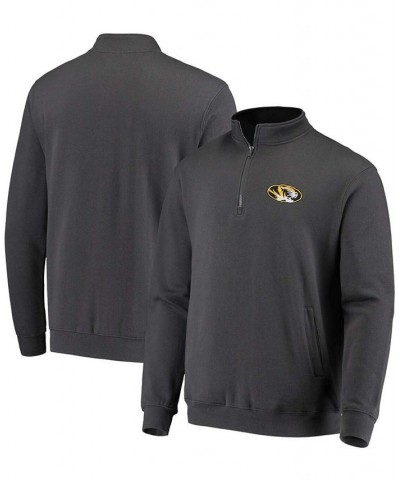 Men's Charcoal Missouri Tigers Tortugas Logo Quarter-Zip Jacket $30.00 Sweatshirt