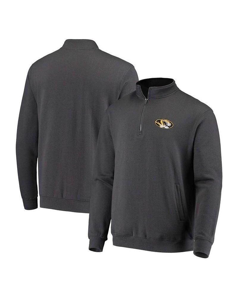 Men's Charcoal Missouri Tigers Tortugas Logo Quarter-Zip Jacket $30.00 Sweatshirt