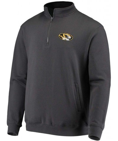 Men's Charcoal Missouri Tigers Tortugas Logo Quarter-Zip Jacket $30.00 Sweatshirt