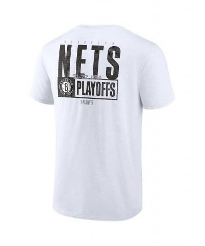 Men's Branded White Brooklyn Nets 2022 Nba Playoffs Dunk T-shirt $19.74 T-Shirts