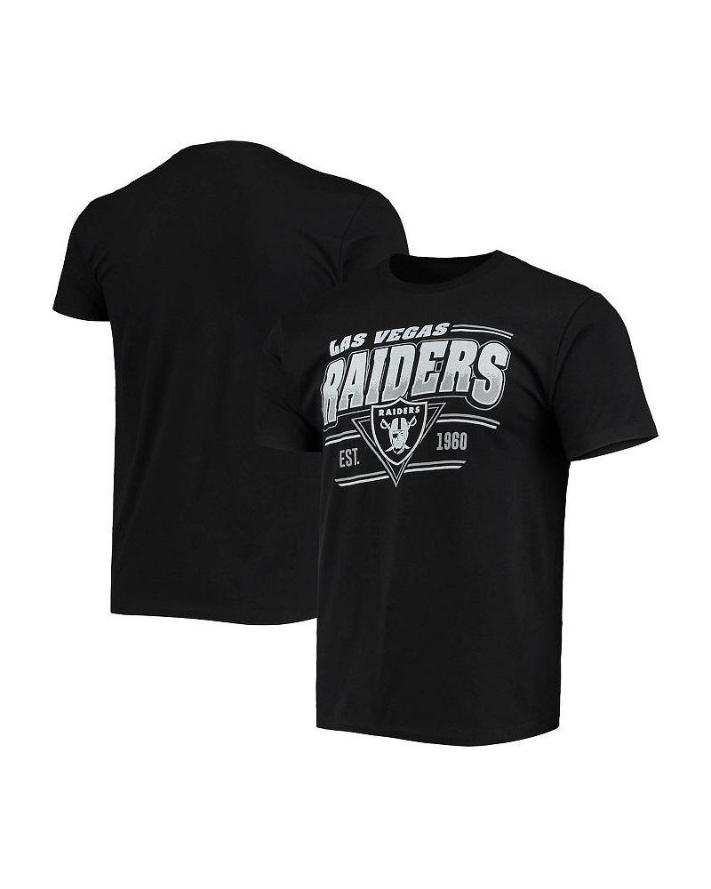 Men's Black Las Vegas Raiders Throwback T-shirt $20.15 T-Shirts