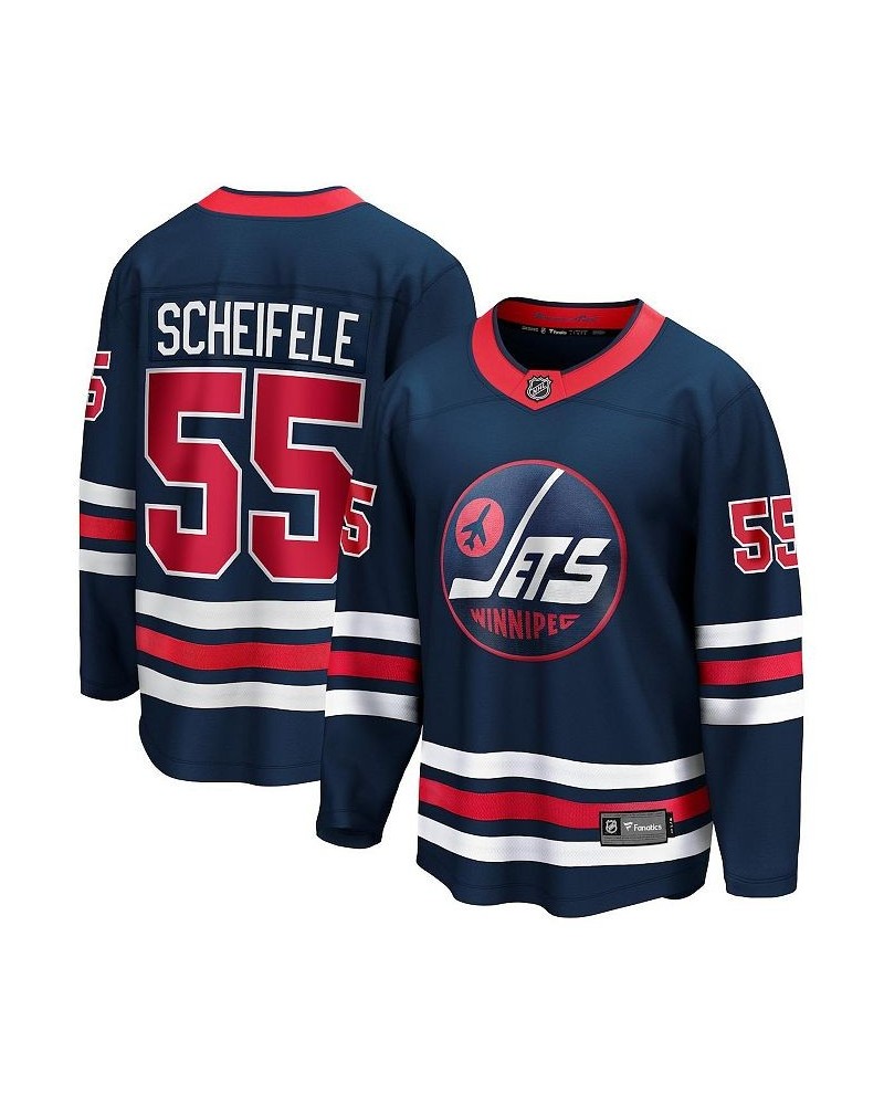 Men's Mark Scheifele Navy Winnipeg Jets 2021/22 Alternate Premier Breakaway Player Jersey $57.81 Jersey