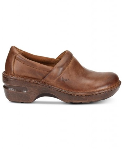 Women's Peggy Comfort Clog Tan/Beige $37.80 Shoes