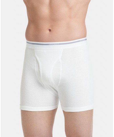 Men's Big & Tall 2-Pk. Lightweight Cotton Boxer Briefs White $11.08 Underwear