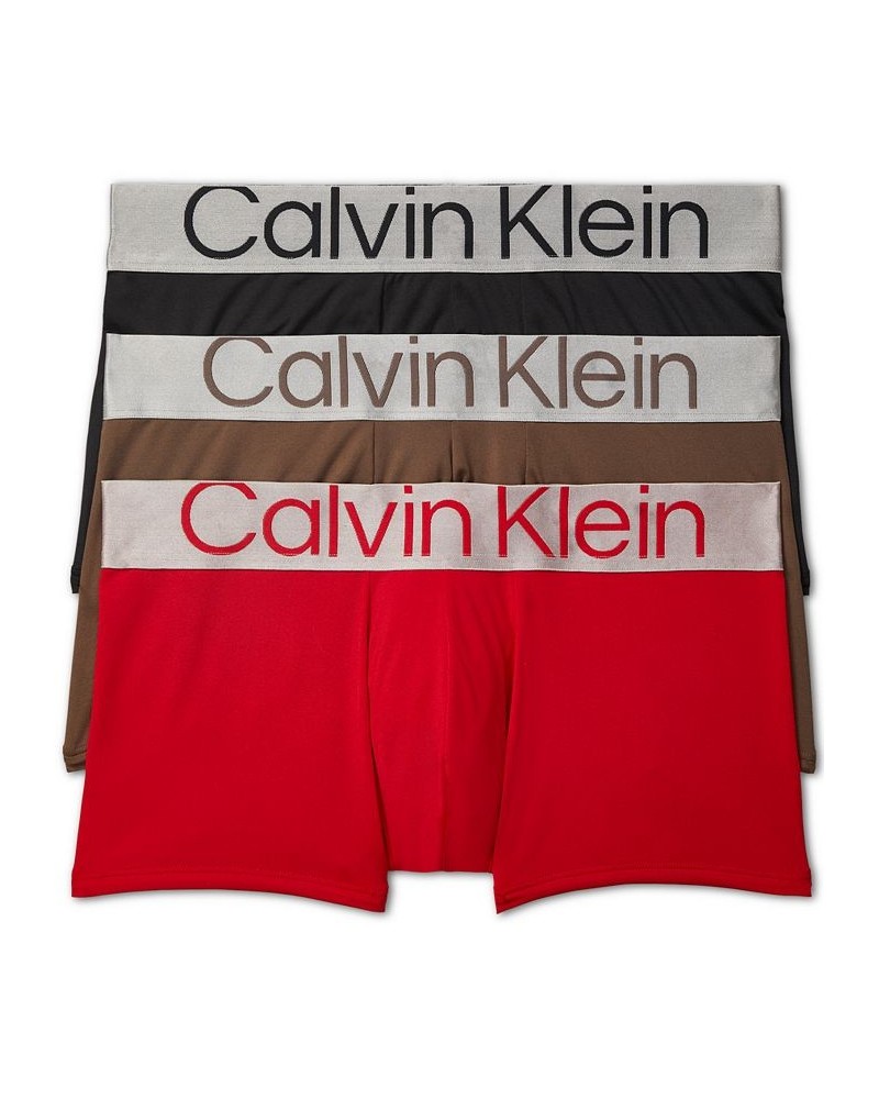 Men's 3-Pk Steel Low Rise Trunks Brown $27.27 Underwear