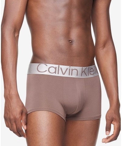 Men's 3-Pk Steel Low Rise Trunks Brown $27.27 Underwear