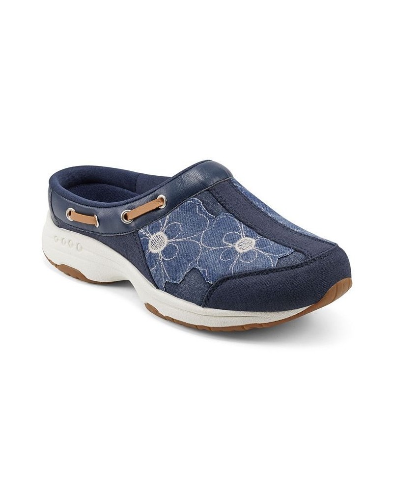 Women's Travelport Round Toe Casual Slip-on Mules PD03 $36.34 Shoes