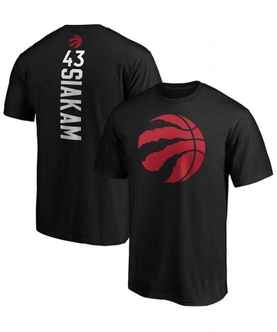 Men's Pascal Siakam Black Toronto Raptors Team Playmaker Name and Number T-shirt $15.64 T-Shirts