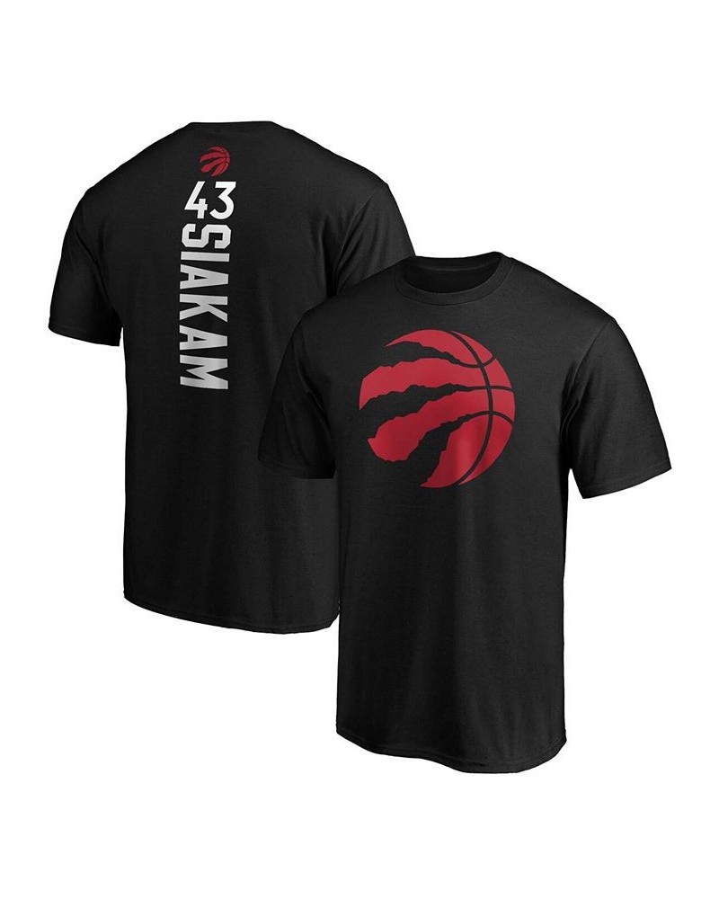 Men's Pascal Siakam Black Toronto Raptors Team Playmaker Name and Number T-shirt $15.64 T-Shirts