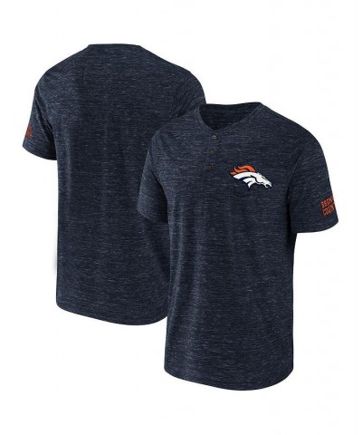 Men's NFL x Darius Rucker Collection by Navy Denver Broncos Slub Henley T-shirt $26.39 T-Shirts