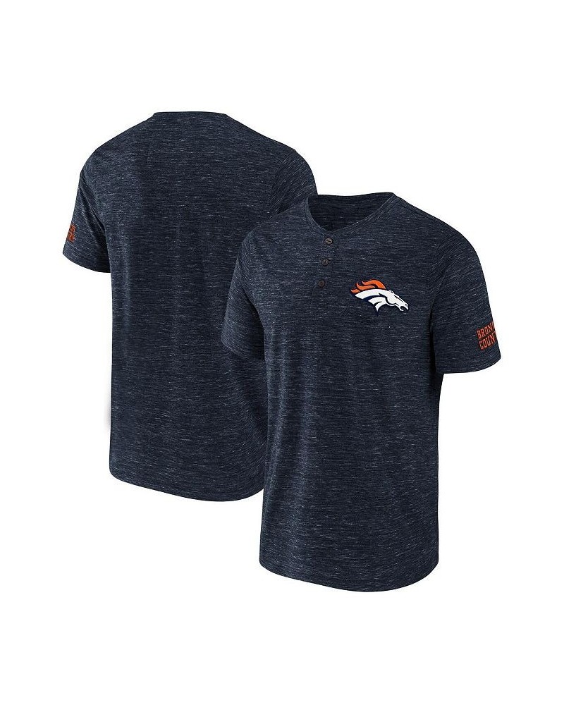 Men's NFL x Darius Rucker Collection by Navy Denver Broncos Slub Henley T-shirt $26.39 T-Shirts