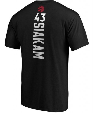 Men's Pascal Siakam Black Toronto Raptors Team Playmaker Name and Number T-shirt $15.64 T-Shirts