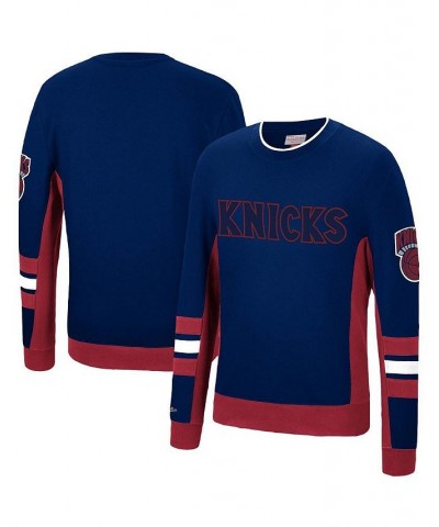 Men's Blue New York Knicks Hardwood Classics Hometown Champs Pullover Sweater $38.50 Sweaters