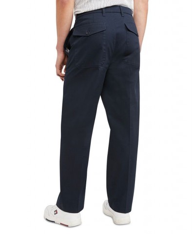 Men's New School Prep Pleated Chino Pants Blue $27.39 Pants