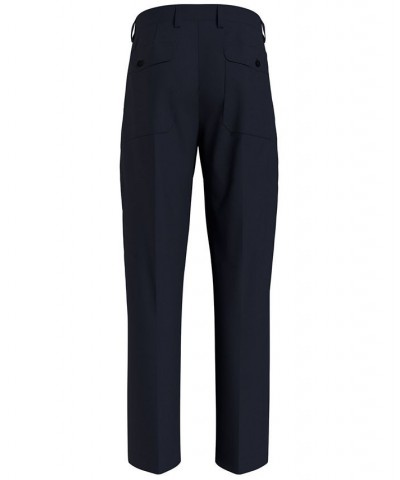 Men's New School Prep Pleated Chino Pants Blue $27.39 Pants