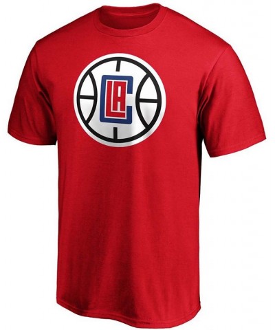 Men's Kawhi Leonard Red LA Clippers Team Playmaker Name and Number T-shirt $17.00 T-Shirts