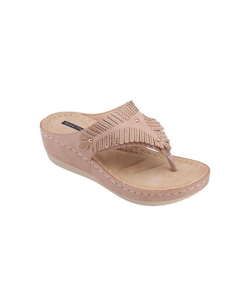 Virginia Wedge Sandal Pink $30.00 Shoes