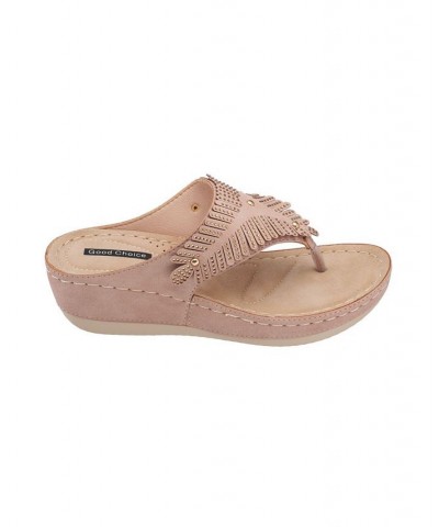 Virginia Wedge Sandal Pink $30.00 Shoes