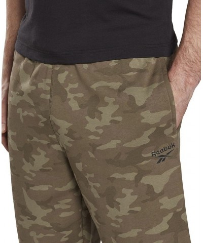 Men's Allover Camo Print Drawstring Shorts Green $18.36 Shorts