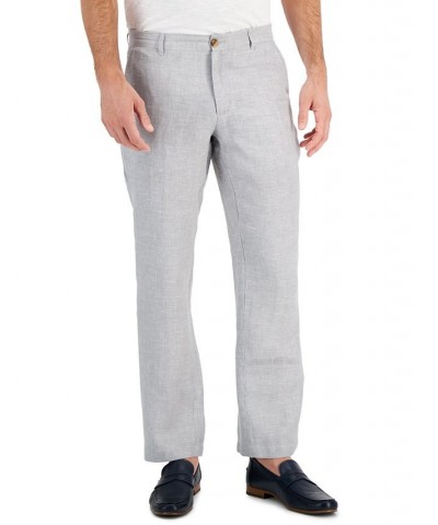 Men's 100% Linen Pants Gray $19.44 Pants