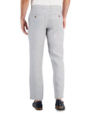 Men's 100% Linen Pants Gray $19.44 Pants