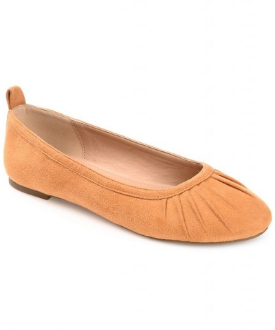 Women's Tannya Flats Tan $30.10 Shoes