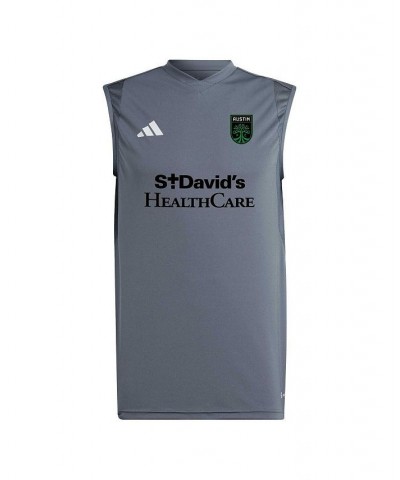 Men's Gray Austin FC 2023 On-Field Sleeveless Training Jersey $25.80 Jersey