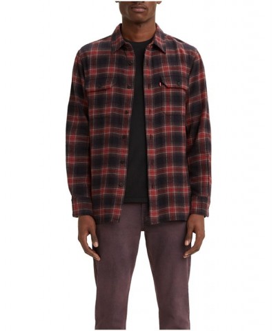 Men's Classic Worker Relaxed Fit Flannel Shirt PD01 $14.49 Shirts