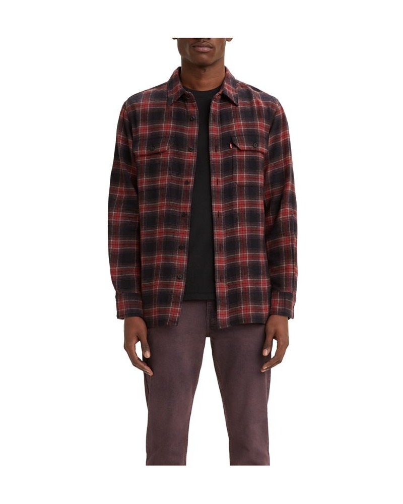 Men's Classic Worker Relaxed Fit Flannel Shirt PD01 $14.49 Shirts