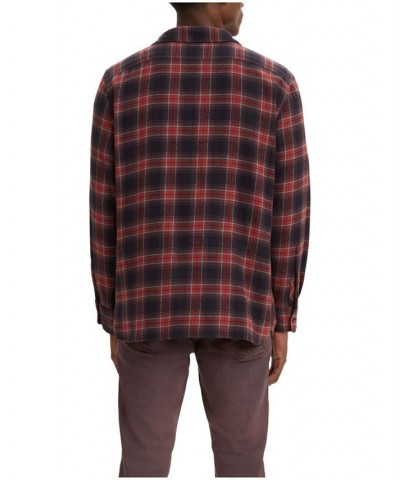 Men's Classic Worker Relaxed Fit Flannel Shirt PD01 $14.49 Shirts