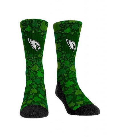 Men's and Women's Socks Arizona Cardinals St. Patty's Day Shamrock Crew Socks $13.50 Socks