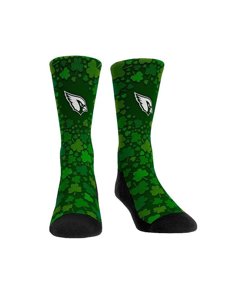 Men's and Women's Socks Arizona Cardinals St. Patty's Day Shamrock Crew Socks $13.50 Socks