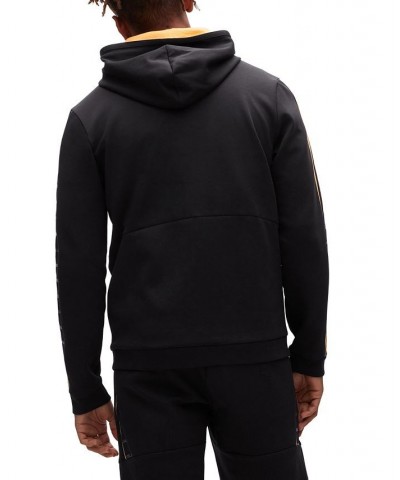 BOSS Men's Cotton-Blend Zip-Up Hoodie Black $85.68 Sweatshirt